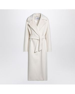 Max Mara Cashmere Blend Dressing Gown Coat - White