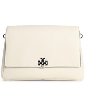 Tory Burch Medium 'Charlie' Lear Shoulder Bag - Natural