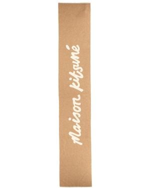 Maison Kitsuné Wool Scarf - Metallic