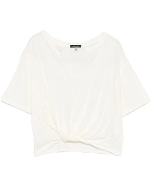 R13 T-Shirt Mit V-Ausschnitt - Weiß