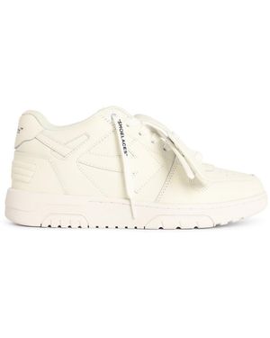 Off-White c/o Virgil Abloh Gebroken Wit 'o.o.o.' Witte Lear-sneakers