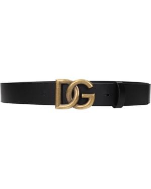 Dolce & Gabbana Belt Leather/Antique - Black