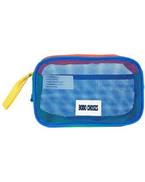 Bobo Choses "Color Block Mesh" Clutch Bag - Blue