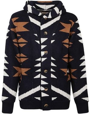 TOOCO Etnische Print Vest - Blauw