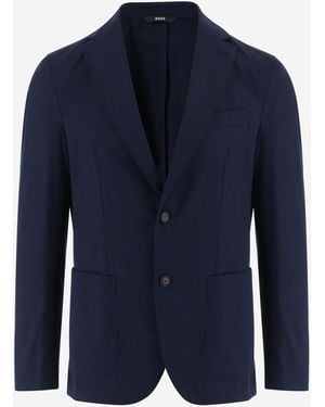 BOSS Stretchkatoenen Jack - Blauw