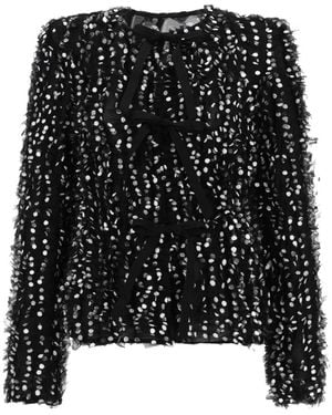 Nina Ricci Giacca Con Ricamo "polka Dots" - Black