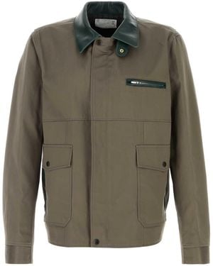 Sacai Cotton Chino Blouson - Green
