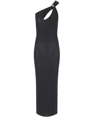 FEDERICA TOSI Cut Out Knitted Dress - Black