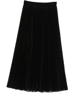 Ermanno Scervino Embroidered Long Skirt - Black