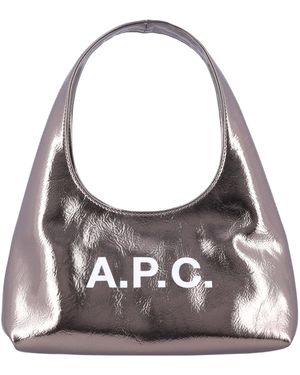 A.P.C. Taschen .. Silber - Grau