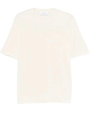 Lardini T-shirt Met Ronde Hals - Wit