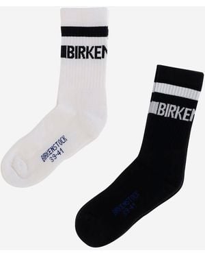 Birkenstock Socks With Lettering Logo - Black
