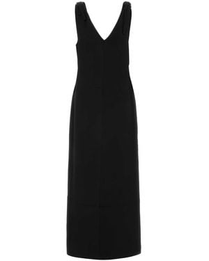 Co. Pleated Slip Dress - Black