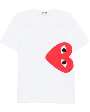 Comme des Garçons Heart Cotton T Shirt - White