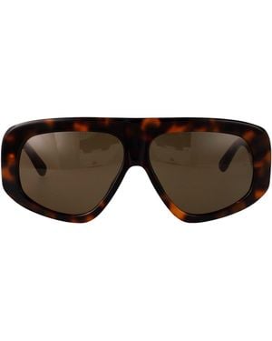 The Attico Mask Sunglasses Attico57 C8 Sun C8 - Brown