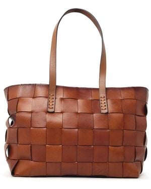 Dragon Diffusion 'Japan Tote' Dark Leather Bag - Brown