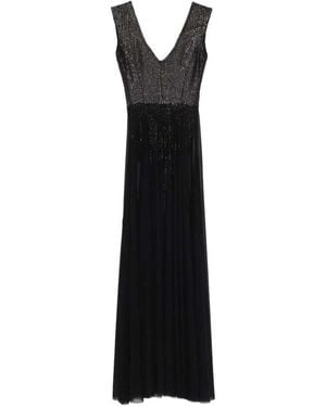 Norma Kamali V Neck Dress - Black