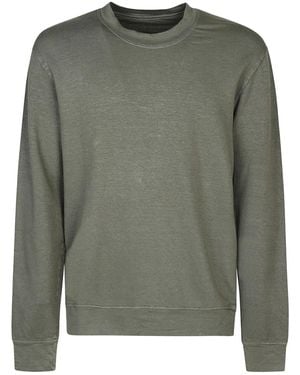 Original Vintage Cotton Blend Linen Sweatshirt - Green