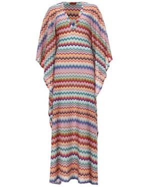 Missoni Long Kaftan Cover-Up - Red