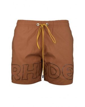 Rhude Costume da bagno - Marrone