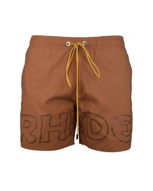 Rhude Badeshorts - Braun