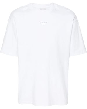 Drole de Monsieur Le T Shirt Slogan Classique - White