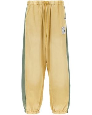 Maison Mihara Yasuhiro 'gealterte Satinhose - Gelb