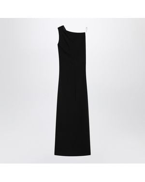 Max Mara Long Cady Bustier Dress - Black