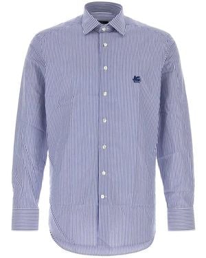 Etro Regular Stripes Shirt - Blue