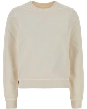 Maison Margiela Ivory Cotton Sweatshirt - Natural