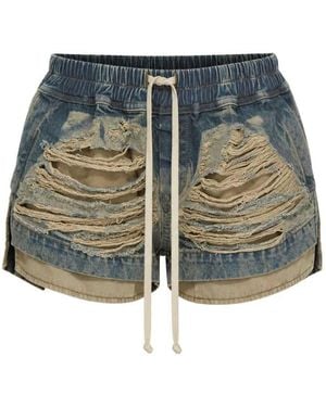 Rick Owens Drkshdw Mist Boxer Shorts - Blue