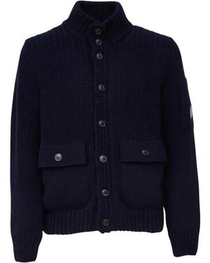 C.P. Company Gebreide Vest - Blauw