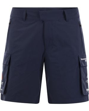 K-Way Greges Orient Express Cargo Bermuda Shorts - Blue
