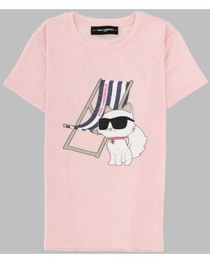 KARL LAGERFELD Tee Shirt - Pink