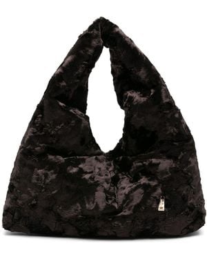 La Milanesa Lisa Medium Shoulder Bag - Black