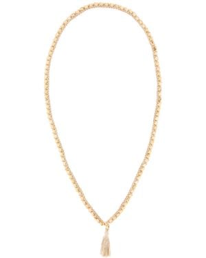 Alanui Embellished Crochet Necklace - Natural