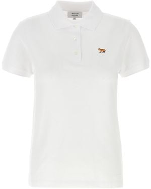Maison Kitsuné 'Baby Fox' Polo Shirt - White