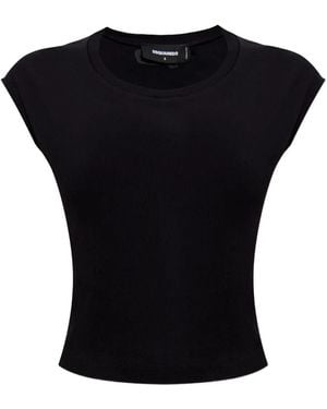DSquared² Oberteil Aus Baumwolle - Schwarz