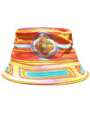 CASABLANCA Low Rider gedruckt Denim Bucket Hut Multicoloror - Orange