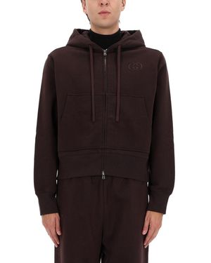 Gucci Zip-Up Hoodie - Black