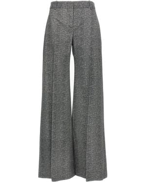 Ermanno Scervino Herringbone Trousers Trousers - Grey