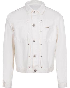Yes London Ja Londoner Jacke aus Denim. - Weiß