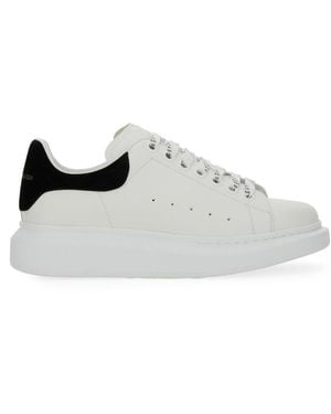 McQueen Oversize Leather Sneakers - White