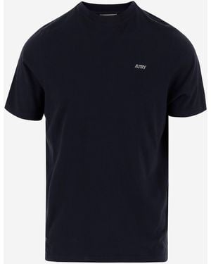 Autry Cotton T -Shirt mit Logo - Blau