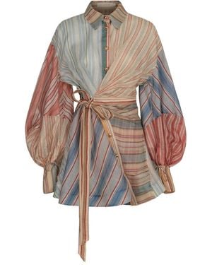 Zimmermann Rebellion Striped Mini Dress - Multicolor