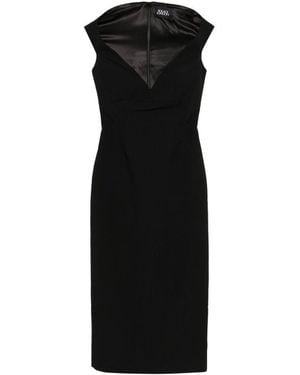 Solace London Monica Midi Dress - Black