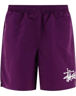 Stussy "Big Basic" Swim Shorts - Purple