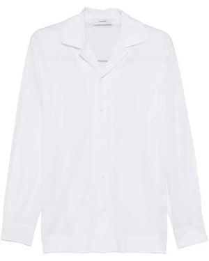 Lardini Camisa con cuello mao Pasunnie - Blanco