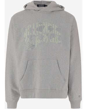 Billionaire Cotton Sweatshirt With Logo - Gray