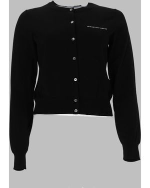 Alexander Wang Sleek Cropped Jumper - Black